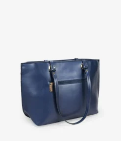 Bosanova Sacs Shopper | Sacs Porté Épaule | Sac shopping bleu à trois compartiments