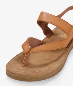 Bosanova Sandales Plates | Sandales à bout marron avec boucle