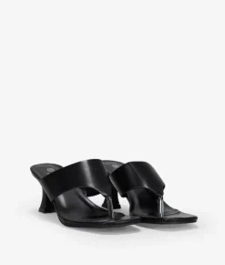 Bosanova Sandales À Talons | Chaussures De Fête | Sandales à bout noir avec talon