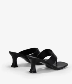 Bosanova Sandales À Talons | Chaussures De Fête | Sandales à bout noir avec talon