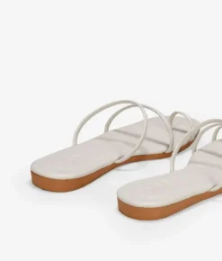 Bosanova Sandales Plates | Sandales à brides blanches