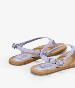 Bosanova Sandales Plates | Sandales à doigts lilas
