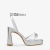 Bosanova Sandales À Talons | Chaussures De Fête | Sandales à talons argentées