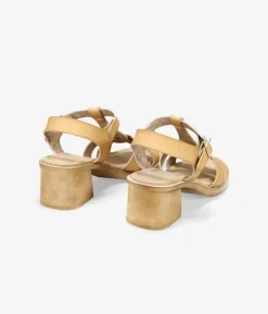 Bosanova Sandales À Talons | Sandales à talons beiges avec boucle