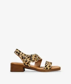 Bosanova Sandales À Talons | Chaussures En Cuir | Sandales à talons en cuir léopard