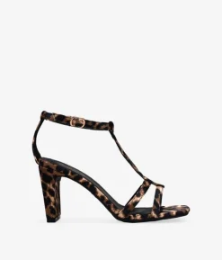 Bosanova Sandales À Talons | Chaussures De Fête | Sandales à talons léopard avec coque talon