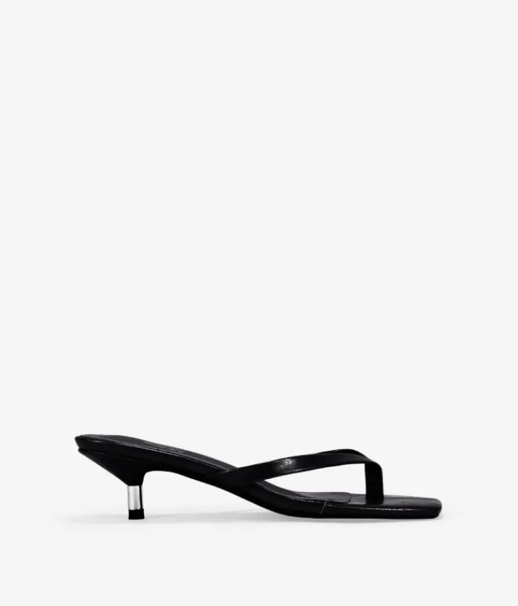 Bosanova Sandales À Talons | Sandales à talons noires avec bride arrière