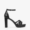 Bosanova Sandales Plateformes | Sandales À Talons | Sandales à talons noires avec coque talon