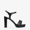 Bosanova Sandales À Talons | Sandales Plateformes | Sandales à talons noires avec bracelet et boucle