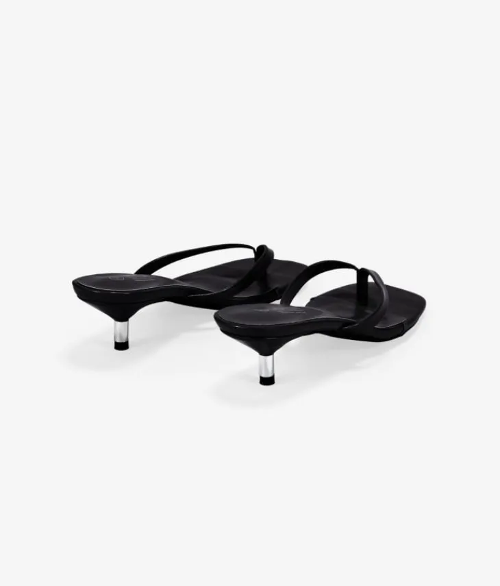 Bosanova Sandales À Talons | Sandales à talons noires avec bride arrière