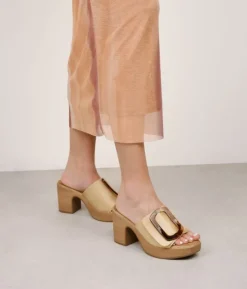 Bosanova Sandales À Talons | Sandales à talons sable avec boucle marbrée
