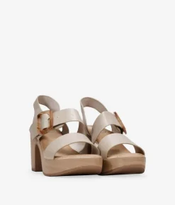 Bosanova Sandales À Talons | Sandales à talons taupe avec boucle