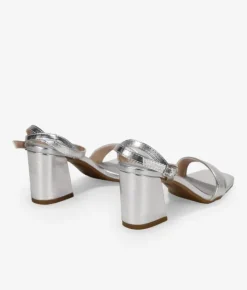 Bosanova Sandales À Talons | Chaussures De Fête | Sandales argentées à talon