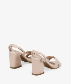 Bosanova Sandales À Talons | Chaussures De Fête | Sandales beiges à talon large