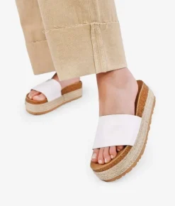 Bosanova Sandales Spartiates | Sandales Plateformes | Sandales blanches avec sparte