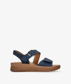 Bosanova Sandales Compensées | Sandales compensées bleues à boucle
