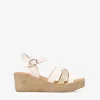 Bosanova Sandales Compensées | Chaussures En Cuir | Sandales compensées en cuir beige