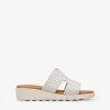 Bosanova Sandales Compensées | Chaussures En Cuir | Sandales compensées en cuir gris