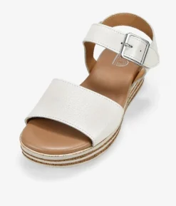Bosanova Sandales Compensées | Chaussures En Cuir | Sandales compensées en cuir beige