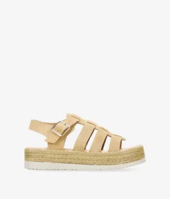 Bosanova Sandales Spartiates | Sandales Plateformes | Sandales crabe en cuir marron