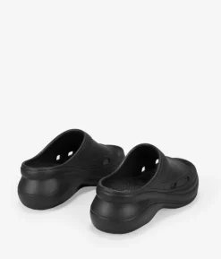 Bosanova Tongs | Sandales Plateformes | Sandales en caoutchouc noir