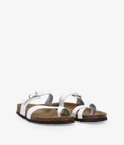 Bosanova Sandales Plates | Chaussures En Cuir | SANDALES EN CUIR 18823 TANIA BLANC