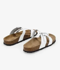 Bosanova Sandales Plates | Chaussures En Cuir | SANDALES EN CUIR 18823 TANIA BLANC