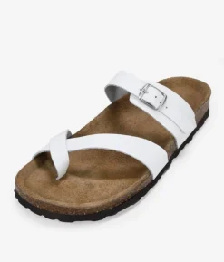 Bosanova Sandales Plates | Chaussures En Cuir | SANDALES EN CUIR 18823 TANIA BLANC