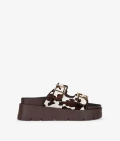 Bosanova Sandales Plateformes | Chaussures En Cuir | Sandales en cuir de vachette avec plateforme