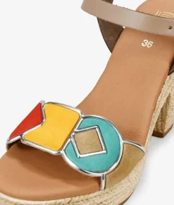 Bosanova Sandales À Talons | Chaussures En Cuir | Sandales en cuir marron à talon