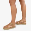 Bosanova Sandales Spartiates | Sandales Plateformes | Sandales en cuir marron avec boucle