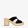Bosanova Sandales Spartiates | Sandales À Talons | Sandales en cuir noir à talon