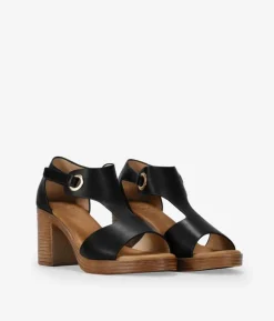 Bosanova Sandales À Talons | Sandales noires à talon