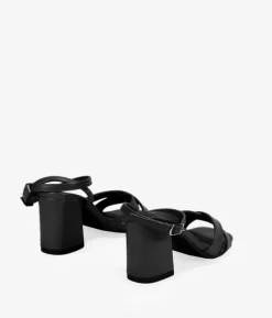 Bosanova Sandales À Talons | Chaussures De Fête | Sandales noires à talon large