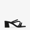 Bosanova Sandales À Talons | Chaussures De Fête | Sandales noires avec diamants