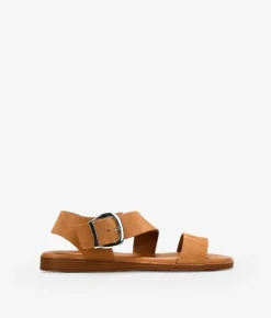 Bosanova Sandales Plates | Chaussures En Cuir | Sandales plates en cuir marron