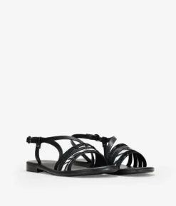 Bosanova Sandales Plates | Sandales plates noires