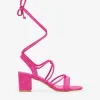Bosanova Sandales À Talons | Chaussures De Fête | Sandales roses à talon large