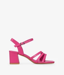 Bosanova Sandales À Talons | Chaussures De Fête | Sandales roses à talon large