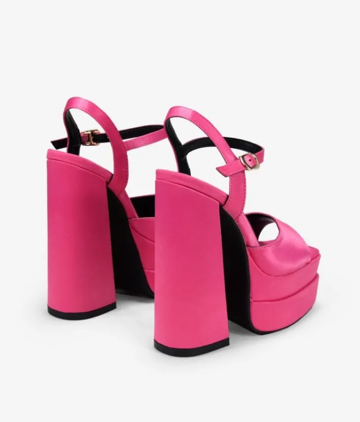 Bosanova Sandales À Talons | Sandales Plateformes | Sandales roses à talon XXL
