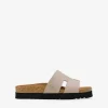 Bosanova Sandales Plates | Chaussures En Cuir | Sandales Stone en cuir avec bio