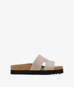 Bosanova Sandales Plates | Chaussures En Cuir | Sandales Stone en cuir avec bio