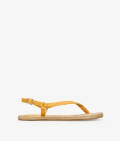Bosanova Sandales Plates | Sandales tongs jaunes