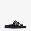 Bosanova Sandales Plates | Chaussures En Cuir | Sandalias planas negras en piel