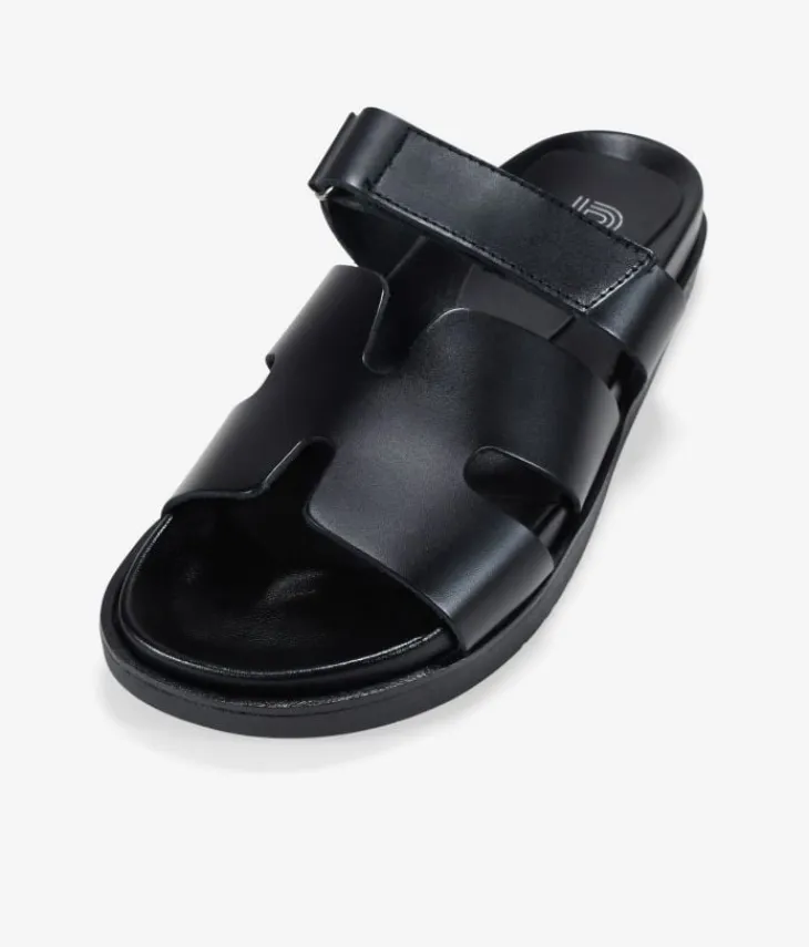 Bosanova Sandales Plates | Chaussures En Cuir | Sandalias planas negras en piel