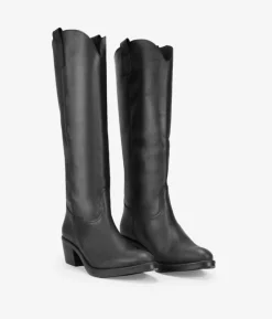 Bosanova Bottes Cowboy | Bottes Hautes | Santiags en cuir noir