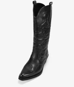 Bosanova Bottes Cowboy | Santiags noires avec broderie