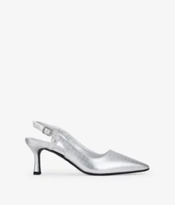 Bosanova Chaussures De Fête | Chaussures Et Mocassins | Talons hauts argentés avec fermeture à boucle