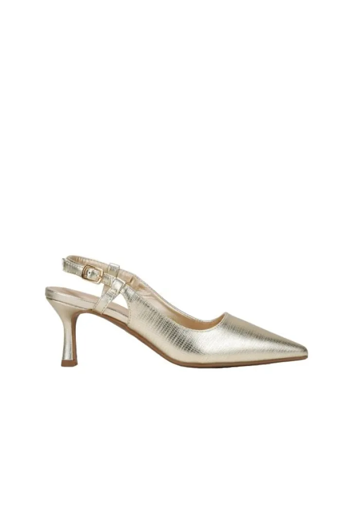 Bosanova Chaussures De Fête | Chaussures Et Mocassins | Talons hauts dorés avec fermeture à boucle